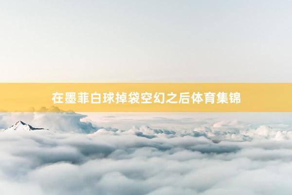 在墨菲白球掉袋空幻之后体育集锦