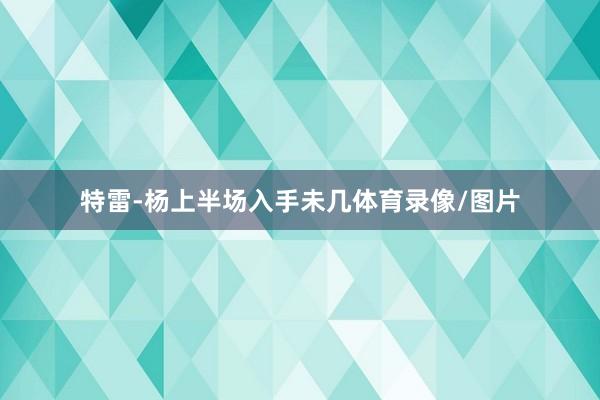 特雷-杨上半场入手未几体育录像/图片