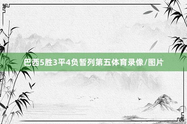 巴西5胜3平4负暂列第五体育录像/图片