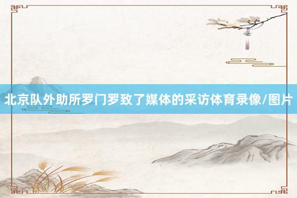 北京队外助所罗门罗致了媒体的采访体育录像/图片