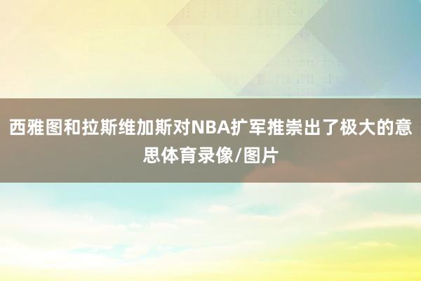 西雅图和拉斯维加斯对NBA扩军推崇出了极大的意思体育录像/图片