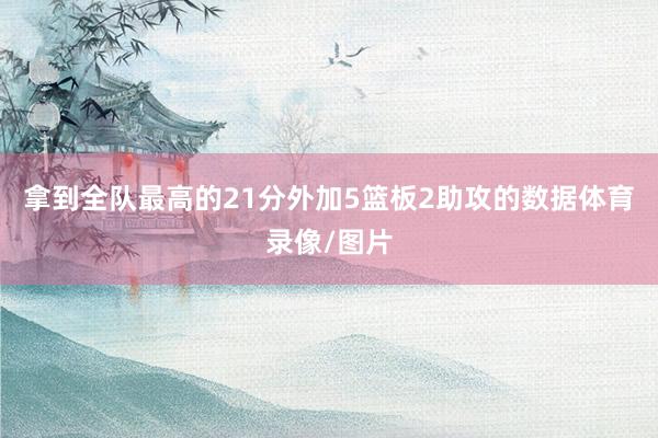 拿到全队最高的21分外加5篮板2助攻的数据体育录像/图片