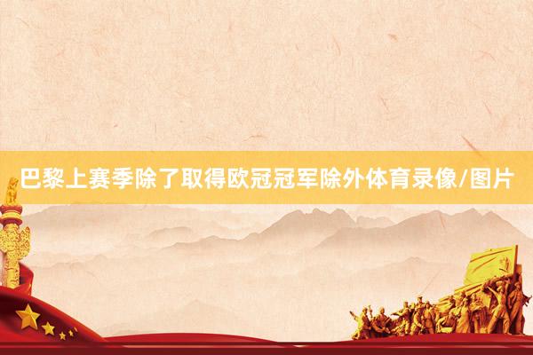 巴黎上赛季除了取得欧冠冠军除外体育录像/图片
