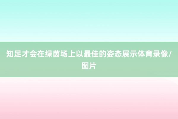 知足才会在绿茵场上以最佳的姿态展示体育录像/图片