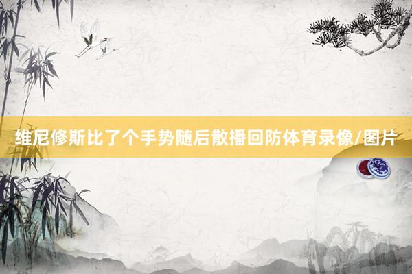 维尼修斯比了个手势随后散播回防体育录像/图片