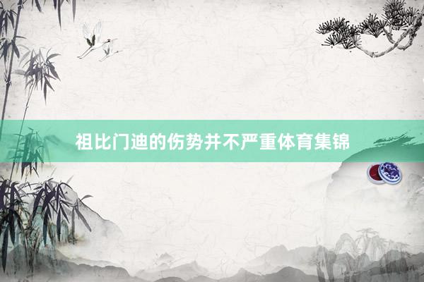 祖比门迪的伤势并不严重体育集锦