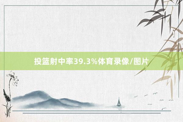 投篮射中率39.3%体育录像/图片