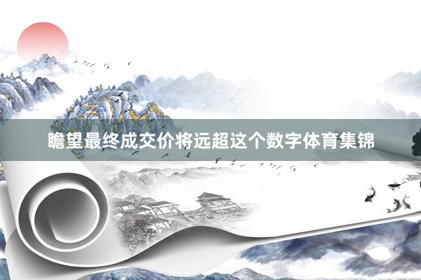 瞻望最终成交价将远超这个数字体育集锦