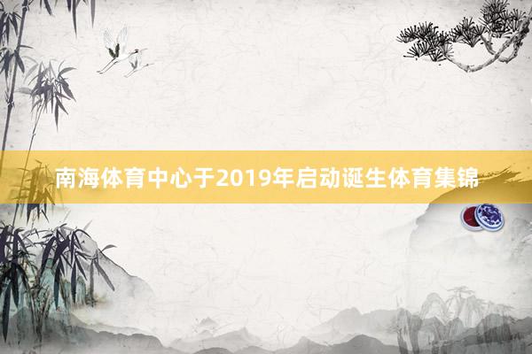 南海体育中心于2019年启动诞生体育集锦