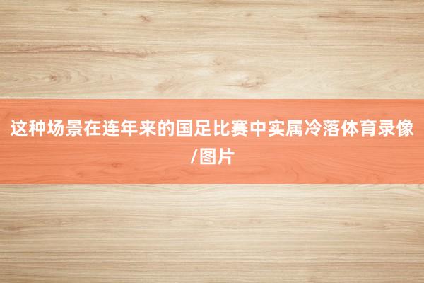 这种场景在连年来的国足比赛中实属冷落体育录像/图片