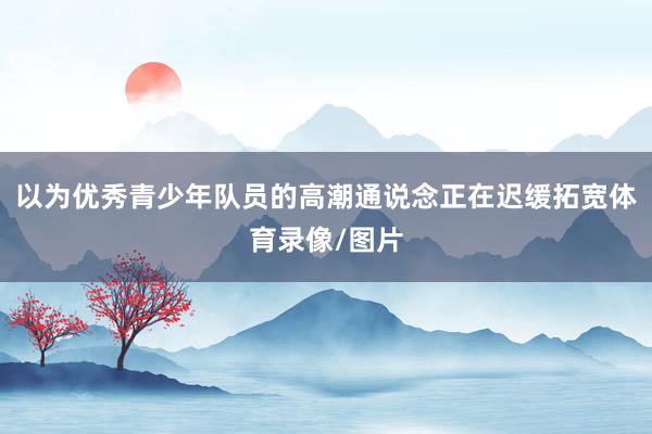 以为优秀青少年队员的高潮通说念正在迟缓拓宽体育录像/图片