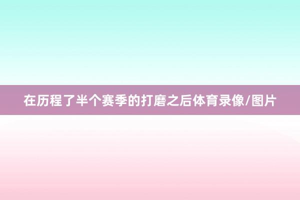 在历程了半个赛季的打磨之后体育录像/图片