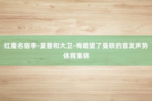 红魔名宿李-夏普和大卫-梅瞻望了曼联的首发声势体育集锦